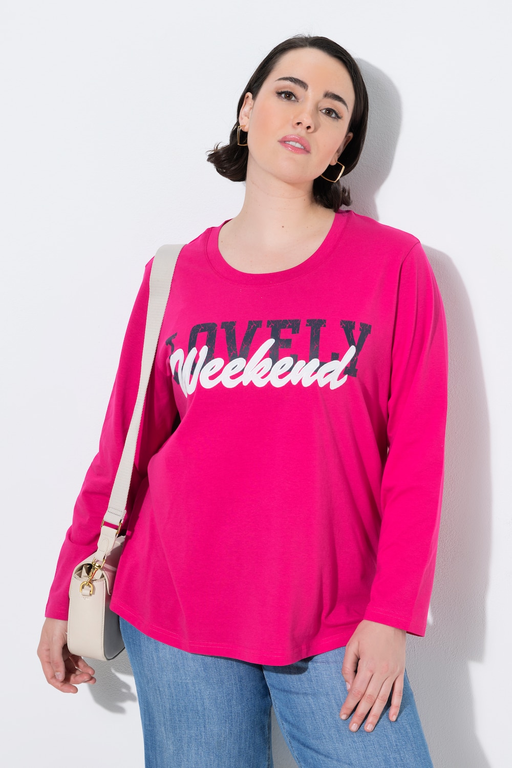 Shirt, Lovely Weekend, Rundhals, Langarm