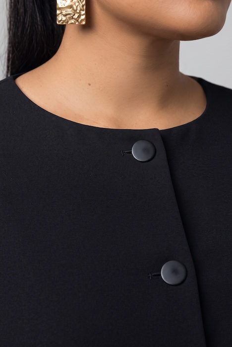 Blazer, Techno-Stretch, U-Boot-Ausschnitt, Langarm
