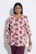 Shirt, A-Linie, Herzausschnitt, 3/4-Arm, Pima Cotton