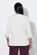 T-shirt en coton Pima, strass fantaisie, décolleté cœur et manches 3/4