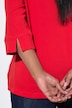 Shirt, Ziersteine, Herzsausschnitt, 3/4-Arm, Pima Cotton