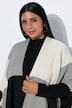 Poncho, Karomuster, offene Form, Rücken-V-Ausschnitt