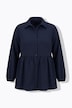 Bluse, A-linje, peplum, langærmet