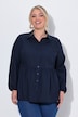Bluse, A-linje, peplum, langærmet