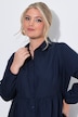 Bluse, A-linje, peplum, langærmet
