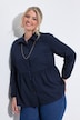 Bluse, A-linje, peplum, langærmet