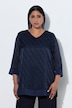 Tuniek, burnout-effect, A-lijn, V-hals, 3/4-mouwen