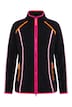 Fleece-Sweatjacke, Stehkragen, Vokuhila