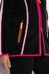 Fleece-Sweatjacke, Stehkragen, Vokuhila