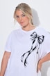 T-Shirt, Boxy Fit, Schleife, Halbarm
