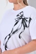 T-Shirt, Boxy Fit, Schleife, Halbarm