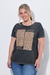 T-Shirt, Komfort Fit, Leo-Motiv, Vintage Look