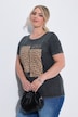 T-Shirt, Komfort Fit, Leo-Motiv, Vintage Look