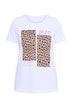 Tričko, pohodlný střih, leopardí motiv, vintage vzhled