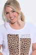 T-shirt, coupe Comfort Fit, motif léopard, style vintage