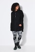 Longjacke, Teddyfleece, Kapuze, Langarm, hinten länger