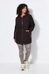 Longjacke, Teddyfleece, Kapuze, Langarm, hinten länger