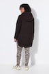 Longjacke, Teddyfleece, Kapuze, Langarm, hinten länger