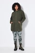 Longjacke, Teddyfleece, Kapuze, Langarm, hinten länger
