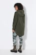 Longjacke, Teddyfleece, Kapuze, Langarm, hinten länger