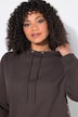 Sweat-shirt oversize, motif à fleurs, capuche et manches longues