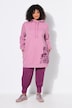 Hoodie, Blüte, Oversized, Kapuze, Langarm