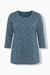 Paita, koristelaskokset, A-linjainen, pyöreä pääntie, 3/4-hihat