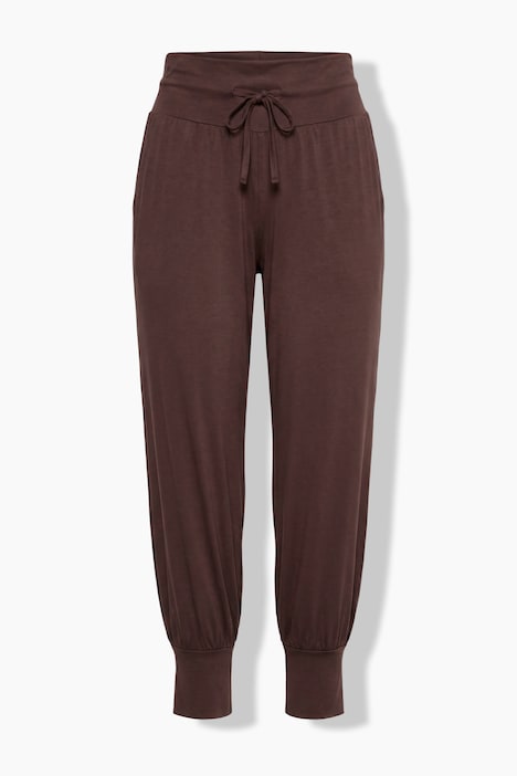 Yogahose, weites Bein, Elastikbund, Kordel
