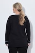 T-Shirt, Loose Fit, farbigem Piping, Langarm