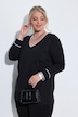 T-Shirt, Loose Fit, farbigem Piping, Langarm