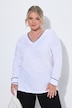 T-shirt, coupe Loose Fit, passepoil coloré, manches longues