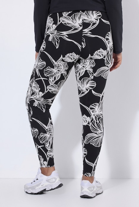 Legging imprimé floral, coupe Slim Fit et taille élastique
