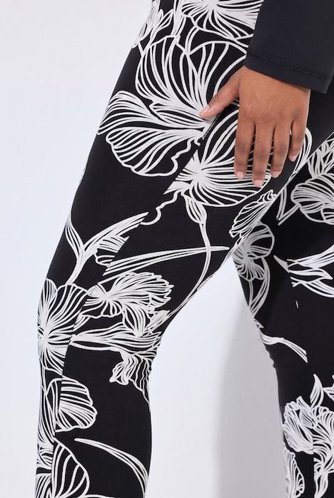 Legging imprimé floral, coupe Slim Fit et taille élastique