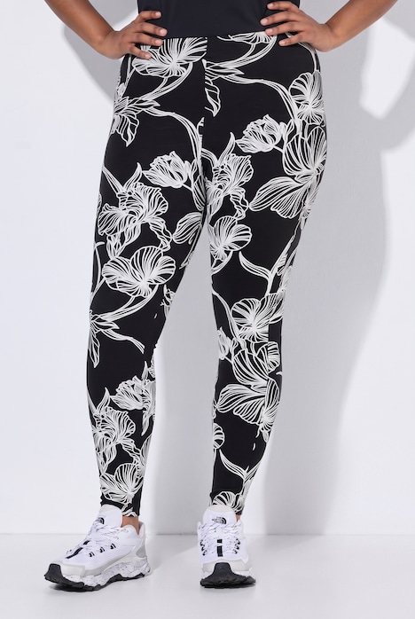 Legging imprimé floral, coupe Slim Fit et taille élastique
