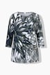 Shirt, Ziersteine, U-Boot-Ausschnitt, 3/4-Arm, Pima Cotton