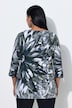 Shirt, Ziersteine, U-Boot-Ausschnitt, 3/4-Arm, Pima Cotton