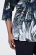 Shirt, Ziersteine, U-Boot-Ausschnitt, 3/4-Arm, Pima Cotton