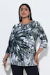 Shirt, Ziersteine, U-Boot-Ausschnitt, 3/4-Arm, Pima Cotton