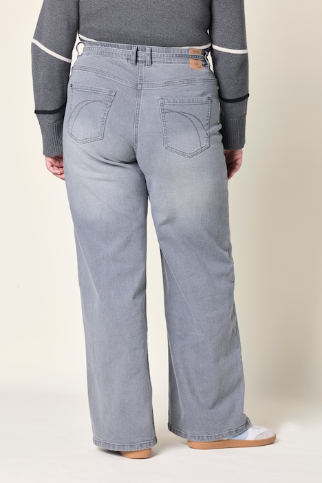 Jeans, extra weit, Grey Denim, 4-Pocket, Biobaumwolle