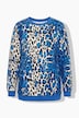 Sweatshirt, Komfort Fit, Leo-Muster, Farbeffekte