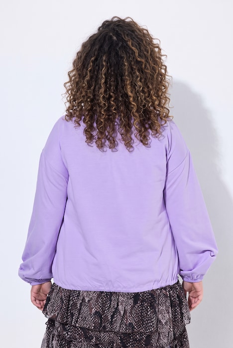 Sweatshirt, Boxy Fit, Animal-Motiv, Saum-Tunnel