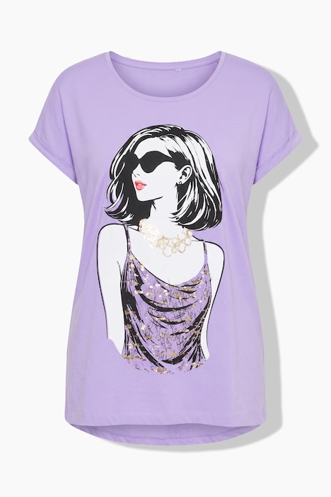 T-Shirt, Komfort Fit, Frauen-Motiv, Halbarm