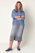 Jeansrock, Grey Denim, Komfortbund, 5-Pocket, Biobaumwolle