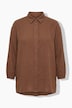 Mousseline blouse, oversized, 3/4-mouwen