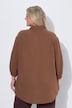 Mousseline blouse, oversized, 3/4-mouwen