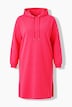 Midi-Sweatkleid, oversized, Kapuze, Seitenschlitze