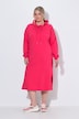Midi-Sweatkleid, oversized, Kapuze, Seitenschlitze