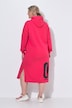 Midi-Sweatkleid, oversized, Kapuze, Seitenschlitze