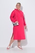 Midi-Sweatkleid, oversized, Kapuze, Seitenschlitze