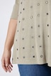 Shirt, Ziernieten, A-Linie, Rundhals, 3/4-Arm